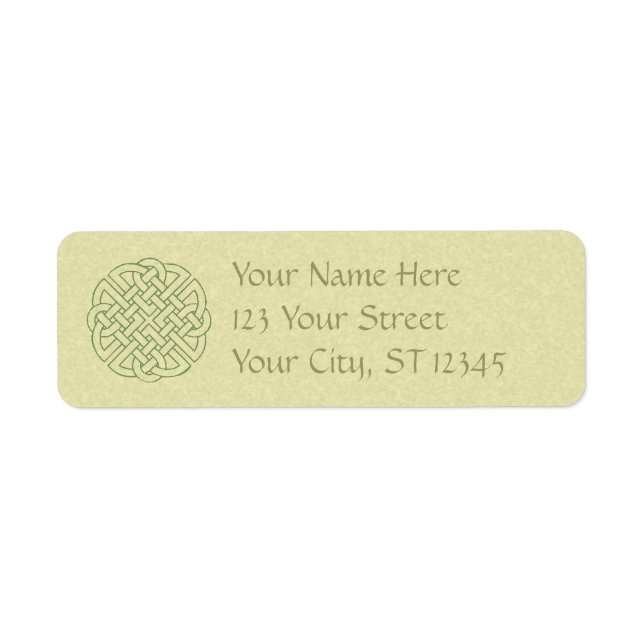 Celtic Knot Return Address Label (Vorne)