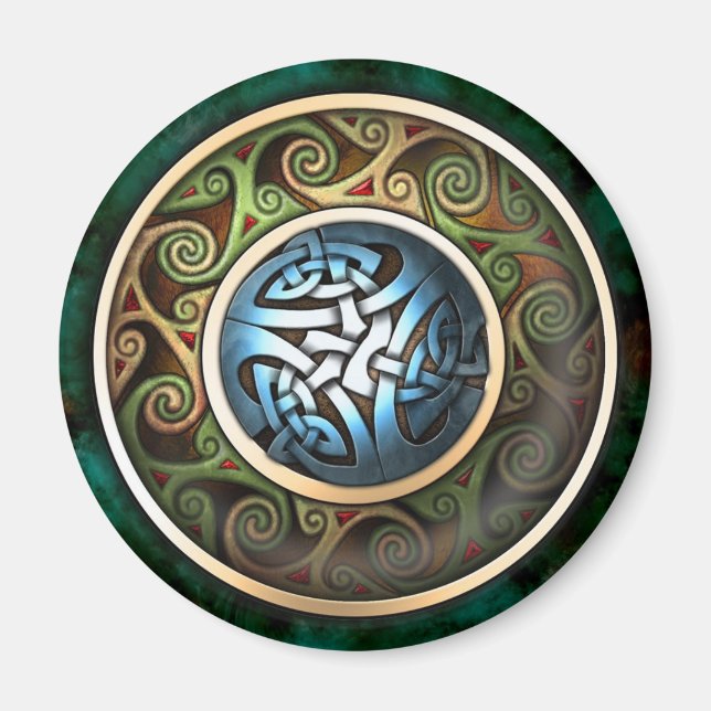 Celtic Knot Round Magnet (Vorne)