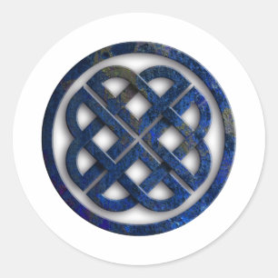 celtic knot runder aufkleber