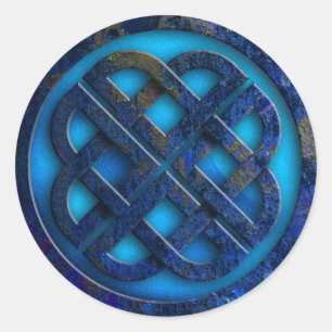 celtic knot runder aufkleber
