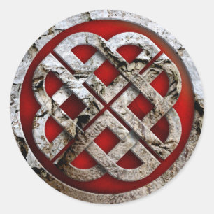 celtic knot runder aufkleber