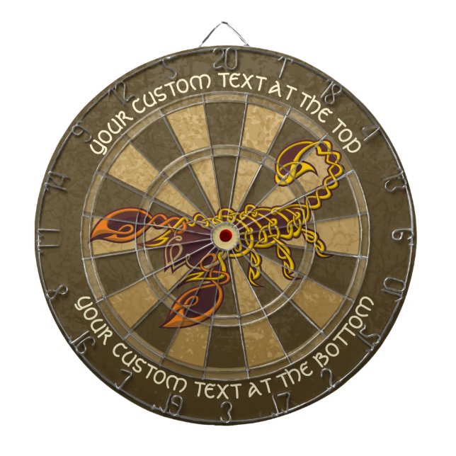 Celtic Knot Scorpion Dart Board Dartscheibe (vorne)