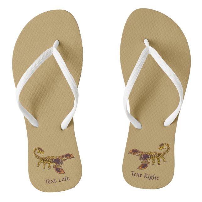 Celtic Knot Scorpion Flip Flops (Fußbett)
