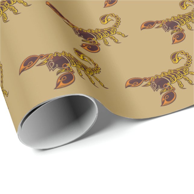 Celtic Knot Scorpion Geschenkpapier (Rolleneckpunkt)