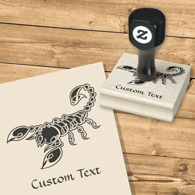 Celtic Knot Scorpion Gummistempel (Von Creator hochgeladen)
