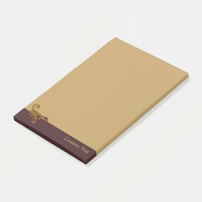 Celtic Knot Scorpion Post-it Klebezettel (angewinkelt)