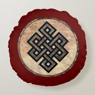 Celtic Knot Talking Canyons, New Mexico Rundes Kissen