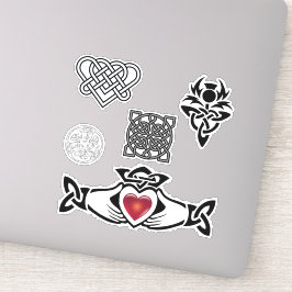 Celtic Knot Thistle Claddagh Vinyl Cutout Aufkleber