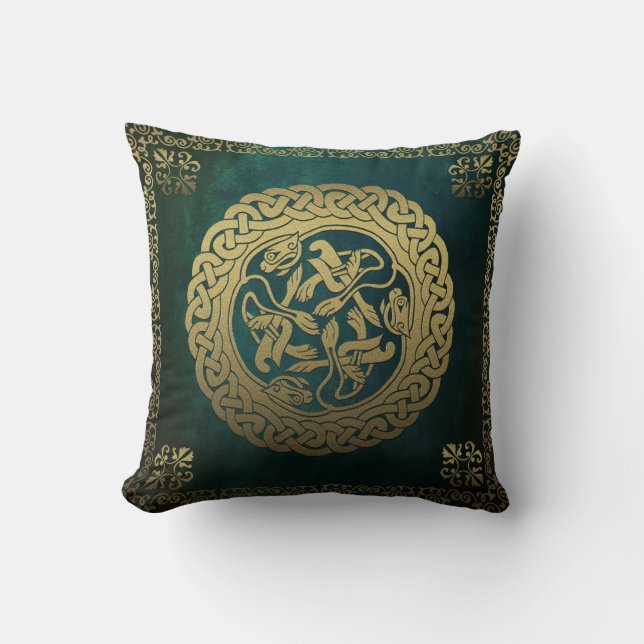 Celtic Knot Throw Pillow Kissen (Vorderseite)