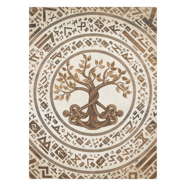 Celtic Knot Tree of life -Yggdrasil Tischdecke (Vorderseite)