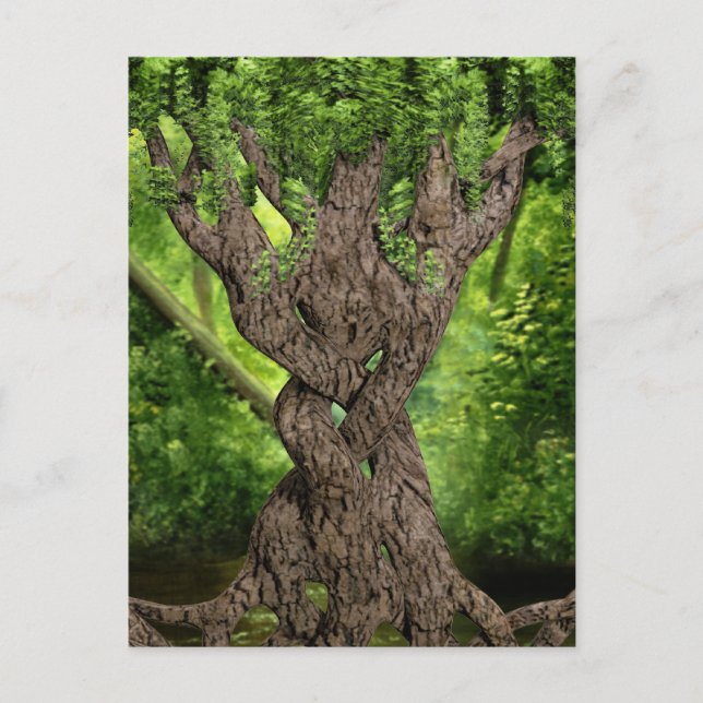 Celtic Knot Tree Postkarte (Vorderseite)