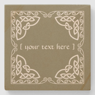 Celtic Knot Tribal Design Clear Border Version Steinuntersetzer