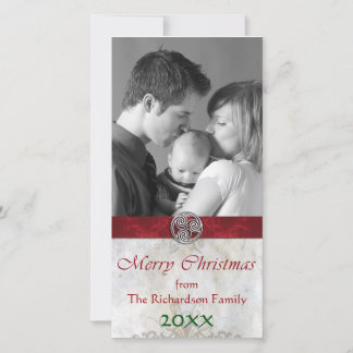 Celtic Knot Triskelion Holiday Weihnachts-Foto Feiertagskarte