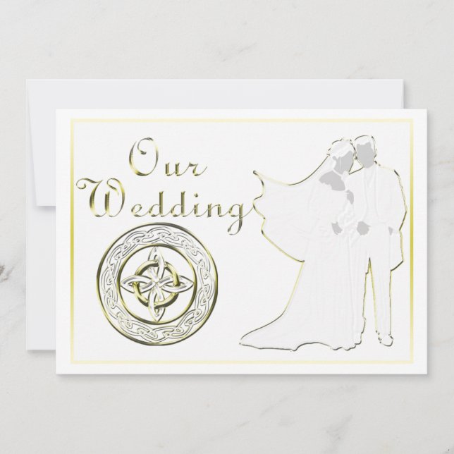 Celtic Knot Wedding Einladung Set (Vorderseite)