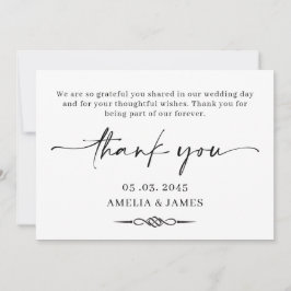 Celtic Knot Wedding Thank You Card Dankeskarte