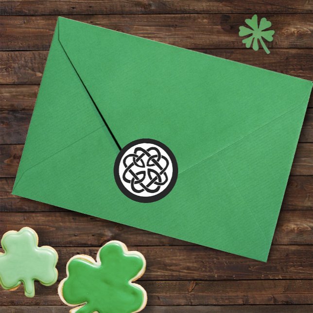 Celtic Knot Work Circle Runder Aufkleber (Von Creator hochgeladen)