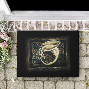 Celtic Knot Work Cream Dragon Fußmatte