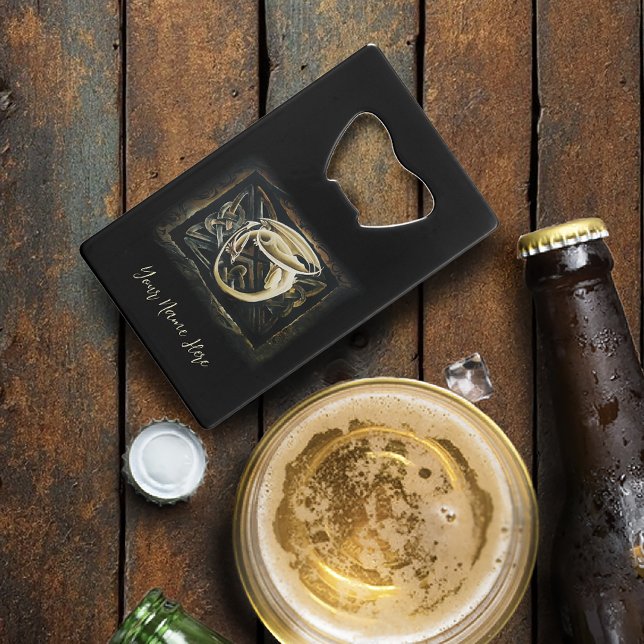 Celtic Knot Work Cream Dragon Geldbeutel Flaschenöffner (Von Creator hochgeladen)