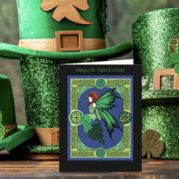 Celtic Knot Work Green Fairy