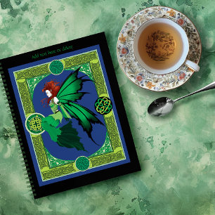 Celtic Knot Work Green Fairy Notizbuch