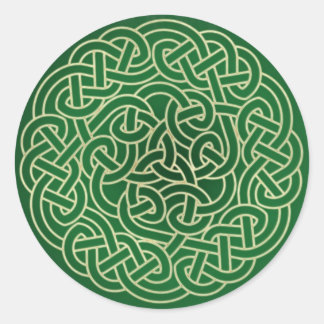Celtic Knot - Zieh dein Irisch an! Runder Aufkleber