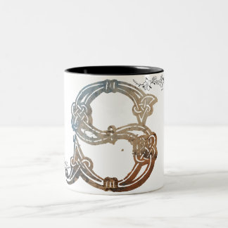 Celtic Knots Letter S Mug Zweifarbige Tasse