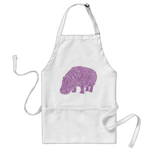 Celtic Knotwork hippo apron. Schürze