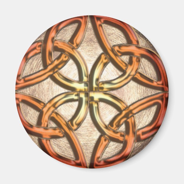 Celtic Knüpfarbeit Enamel Magnet (Vorne)