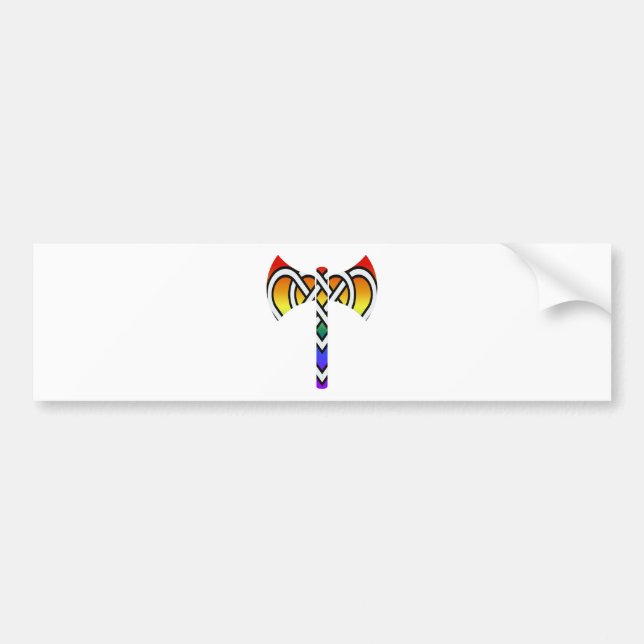 Celtic Labrys Autoaufkleber (Vorne)