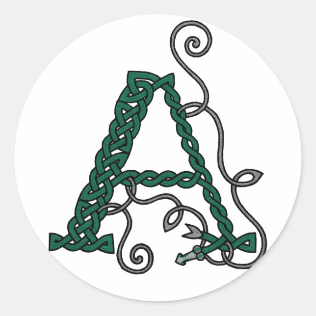 Celtic Letter A Stickers (Vorderseite)