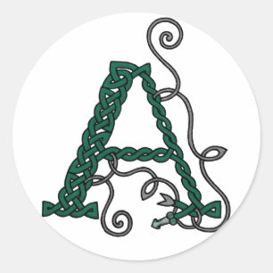 Celtic Letter A Stickers