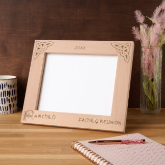 Celtic Letter F Individuelle Name Geätzte Rahmen