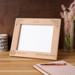 Celtic Letter W Individuelle Name Geätzte Rahmen