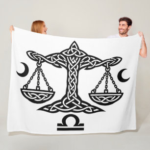    Celtic Libra Waage von BurnsInHell Fleecedecke