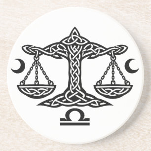Celtic Libra Waage von BurnsInHell Getränkeuntersetzer