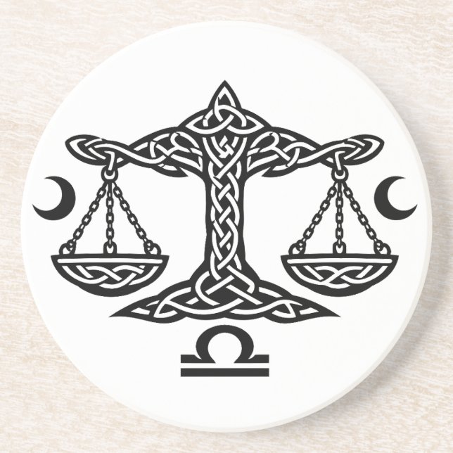    Celtic Libra Waage von BurnsInHell Getränkeuntersetzer (Vorne)