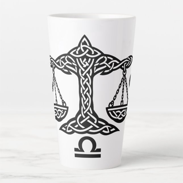    Celtic Libra Waage von BurnsInHell Milchtasse (Vorderseite)