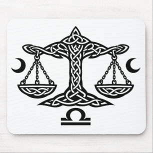 Celtic Libra Waage von BurnsInHell Mousepad