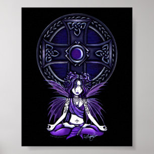 "Celtic Lotus" Yoga Chic Fairy Posters Poster