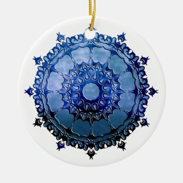Celtic Mandala Keramik Ornament (Vorne)
