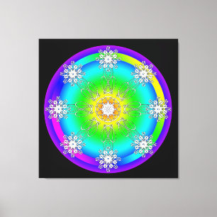 Celtic Mandala Stretched Canvas Print Leinwanddruck