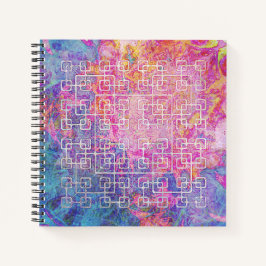 Celtic Maze - Spiral Square Notebook Notizbuch