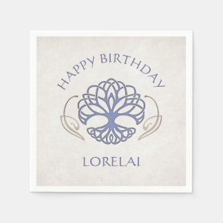 Celtic Medieval Fantasy Birthday Serviette