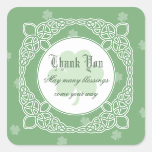 Celtic Mist Square Danke Stickers