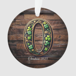 Celtic monogram letter ornament