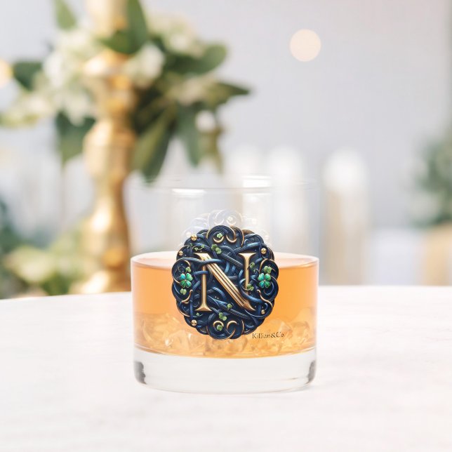 Celtic Monogram Rocks Glass Set Whiskyglas (Insitu (Hochzeit))