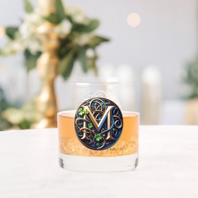 Celtic Monogram Rocks Glass Set Whiskyglas (Insitu (Hochzeit))