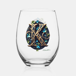Celtic Monogram Whine Glass Set Weinglas Ohne Stiel