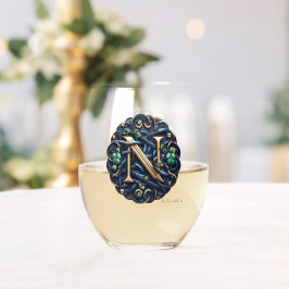 Celtic Monogram Wine Glass Set Weinglas Ohne Stiel