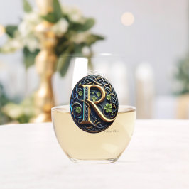 Celtic Monogram Wine Glass Set Weinglas Ohne Stiel